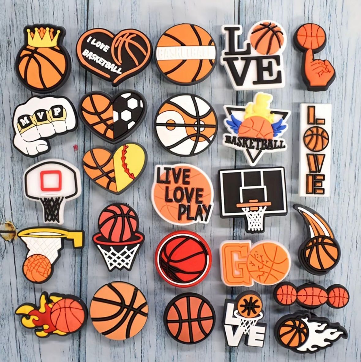 Accesorios Valēre - Adornos para Croc Basquetbol